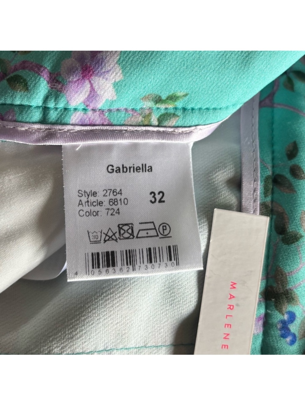 RAFFAELLO ROSSI NWT Gabriella femine floral mint green trouser pant size EU 32 - Picture 11 of 15
